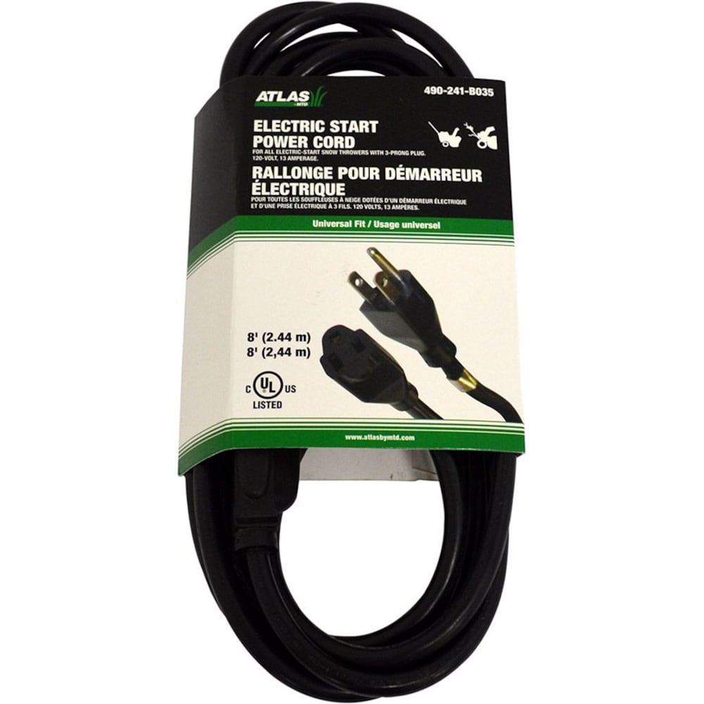 Atlas electric start power cord